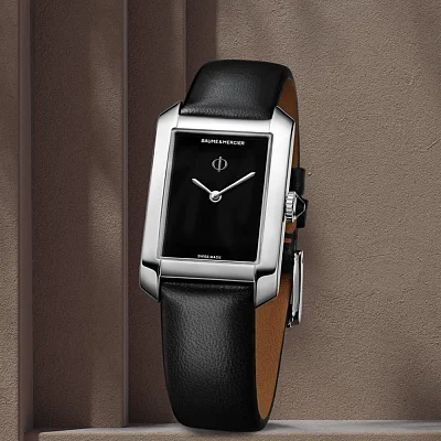 Baume & Mercier Hampton Lady Quartz Leather Strap Black Dial Limited Edition M0A10760