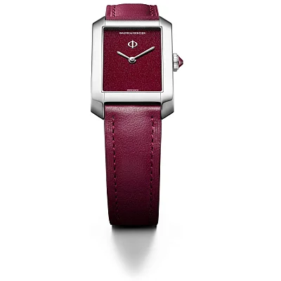 Baume & Mercier Hampton Lady Quartz Leather Strap Burgundy Dial Limited Edition M0A10673