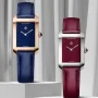  Zdjęcie 3 Baume & Mercier Hampton Lady Quartz Leather Strap Burgundy Dial Limited Edition M0A10673