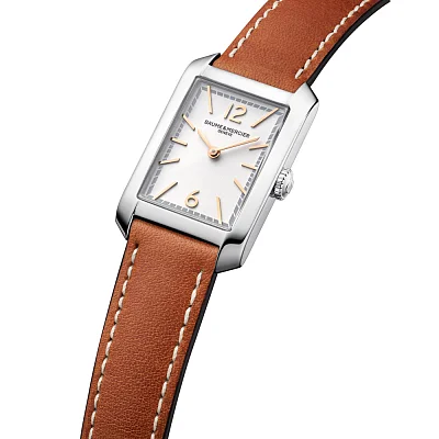 Baume & Mercier Hampton Lady Quartz Leather Strap Grey Dial Limited Edition M0A10472