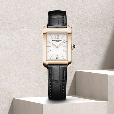 Baume & Mercier Hampton Lady Quartz Leather Strap Grey Dial Limited Edition M0A10752