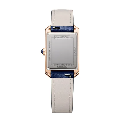 Baume & Mercier Hampton Lady Quartz Leather Strap Night Blue Dial Limited Edition M0A10674