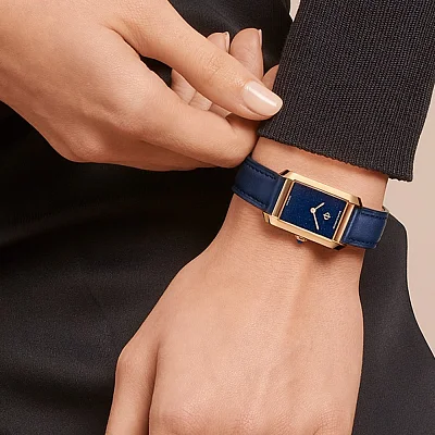 Baume & Mercier Hampton Lady Quartz Leather Strap Night Blue Dial Limited Edition M0A10674