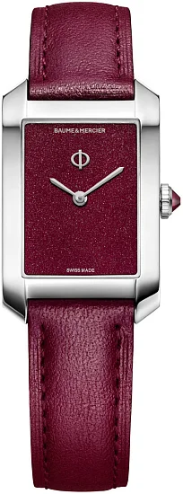 Baume & Mercier Hampton Lady Quartz Leather Strap Burgundy Dial Limited Edition M0A10673