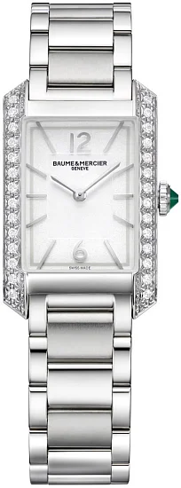 Baume & Mercier Hampton Lady Quartz Steel Grey Dial Diamonds Limited Edition M0A10631