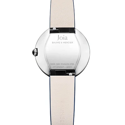 Baume & Mercier Joia Lady Quartz Leather Strap Grey Dial M0A10847