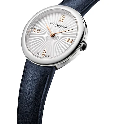 Baume & Mercier Joia Lady Quartz Leather Strap Grey Dial M0A10847