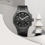  Zdjęcie 6 Baume & Mercier Riviera Gent Automatic Chronograph Date Rubber Strap Black Dial M0A10625