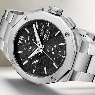 Baume & Mercier Riviera Gent Automatic Chronograph Date Steel Black Dial M0A10624