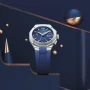  Zdjęcie 6 Baume & Mercier Riviera Gent Automatic Chronograph Day-Date Rubber Strap Blue Dial M0A10623
