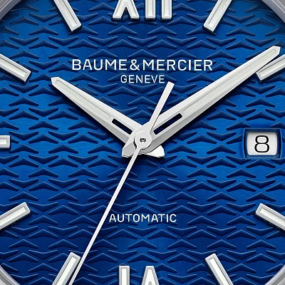 Baume & Mercier Riviera Gent Automatic Date Rubber Strap Blue Dial M0A10619