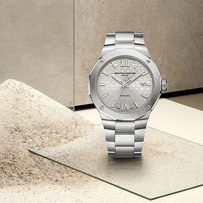 Baume & Mercier Riviera Gent Automatic Date Steel Grey Dial M0A10622