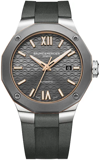 Baume & Mercier Riviera Gent Automatic Date Rubber Strap Ardoise Dial M0A10660