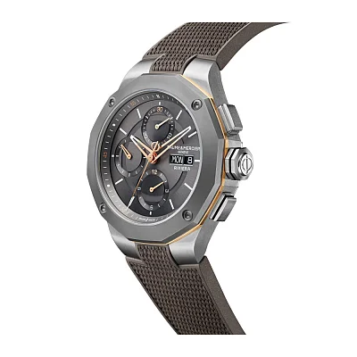 Baume & Mercier Riviera Gent Automatic Chronograph Date Rubber Strap Grey Dial M0A10722