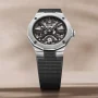 Zdjęcie 7 Baume & Mercier Riviera Gent Automatic Rubber Strap Skeleton Black Dial M0A10721