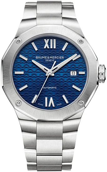 Baume & Mercier Riviera Gent Automatic Date Steel Blue Dial M0A10620