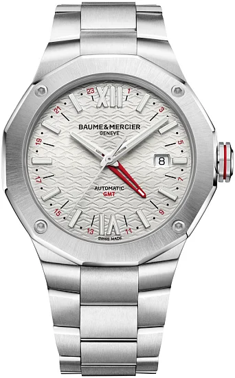 Baume & Mercier Riviera Gent Automatic GMT Date Steel Grey Dial M0A10658
