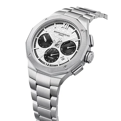 Baume & Mercier Riviera Gent Automatic Chronograph Date Steel Panda Dial M0A10827