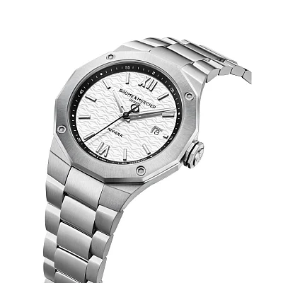 Baume & Mercier Riviera Gent Automatic Date Steel White Dial M0A10829