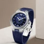 Zdjęcie 6 Baume & Mercier Riviera Gent Baumatic Date Leather Strap Semi-Skeleton Blue Dial M0A10714