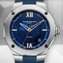  Zdjęcie 4 Baume & Mercier Riviera Gent Baumatic Date Rubber Strap Semi-Skeleton Blue Dial M0A10701