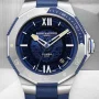  Zdjęcie 8 Baume & Mercier Riviera Gent Baumatic Date Rubber Strap Semi-Skeleton Blue Dial M0A10716