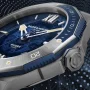  Zdjęcie 11 Baume & Mercier Riviera Gent Baumatic Date Rubber Strap Semi-Skeleton Blue Dial M0A10716