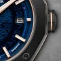  Zdjęcie 8 Baume & Mercier Riviera Gent Baumatic Date Rubber Strap Semi-Skeleton Blue Dial M0A10769