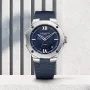  Zdjęcie 7 Baume & Mercier Riviera Gent Baumatic Date Rubber Strap Semi-Skeleton Blue Dial M0A10701