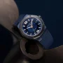  Zdjęcie 10 Baume & Mercier Riviera Gent Baumatic Date Rubber Strap Semi-Skeleton Blue Dial M0A10769