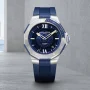  Zdjęcie 7 Baume & Mercier Riviera Gent Baumatic Date Rubber Strap Semi-Skeleton Blue Dial M0A10716