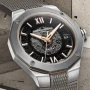  Zdjęcie 9 Baume & Mercier Riviera Gent Baumatic Date Rubber Strap Semi-Skeleton Grey Dial M0A10720