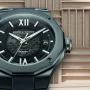  Zdjęcie 3 Baume & Mercier Riviera Gent Baumatic Date Rubber Strap Semi-Skeleton Grey Dial M0A10617