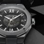  Zdjęcie 6 Baume & Mercier Riviera Gent Baumatic Date Rubber Strap Semi-Skeleton Grey Dial M0A10617