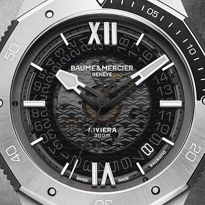 Baume & Mercier Riviera Gent Baumatic Date Steel Grey Dial M0A10717
