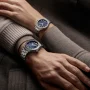  Zdjęcie 3 Baume & Mercier Riviera Gent Baumatic Date Steel Semi-Skeleton Blue Dial M0A10616