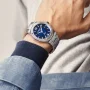  Zdjęcie 2 Baume & Mercier Riviera Gent Baumatic Date Steel Semi-Skeleton Blue Dial M0A10616
