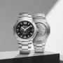  Zdjęcie 8 Baume & Mercier Riviera Gent Baumatic Date Steel Semi-Skeleton Grey Dial M0A10702