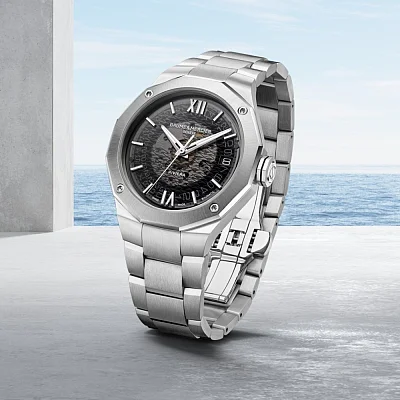 Baume & Mercier Riviera Gent Baumatic Date Steel Semi-Skeleton Grey Dial M0A10715