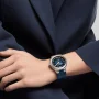  Zdjęcie 3 Baume & Mercier Riviera Gent Baumatic Date Leather Strap Semi-Skeleton Blue Dial M0A10714