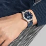  Zdjęcie 2 Baume & Mercier Riviera Gent Baumatic Date Leather Strap Semi-Skeleton Blue Dial M0A10714