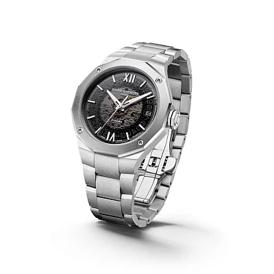 Baume & Mercier Riviera Gent Baumatic Date Steel Semi-Skeleton Grey Dial M0A10715