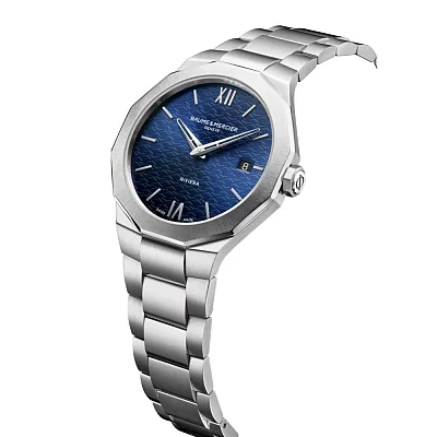 Baume & Mercier Riviera Gent Date Steel Blue Dial M0A10844
