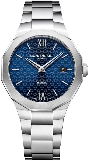 Baume & Mercier Riviera Gent Date Steel Blue Dial M0A10844