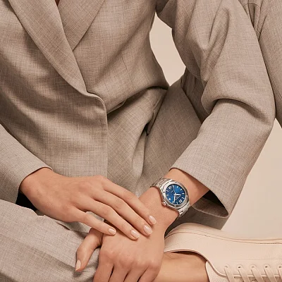 Baume & Mercier Riviera Lady Automatic Date Steel Blue Dial M0A10679