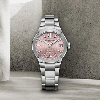 Baume & Mercier Riviera Lady Automatic Date Steel Pink Dial M0A10675