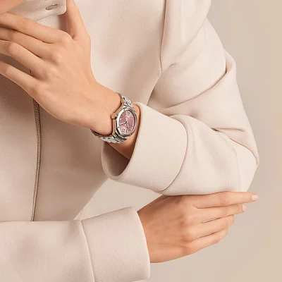 Baume & Mercier Riviera Lady Automatic Date Steel Pink Dial M0A10675