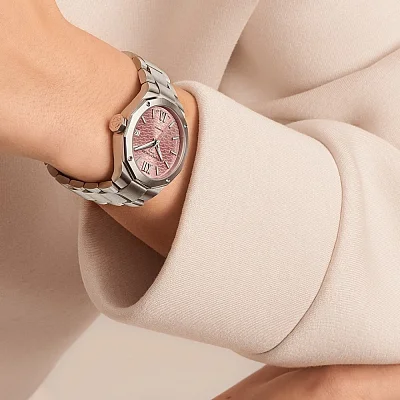 Baume & Mercier Riviera Lady Automatic Date Steel Pink Dial M0A10675