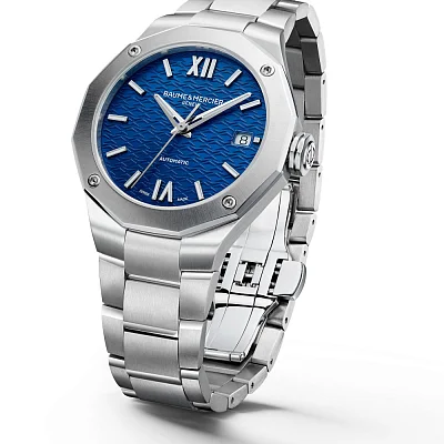 Baume & Mercier Riviera Lady Automatic Date Steel Blue Dial M0A10679