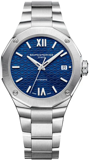 Baume & Mercier Riviera Lady Automatic Date Steel Blue Dial M0A10679
